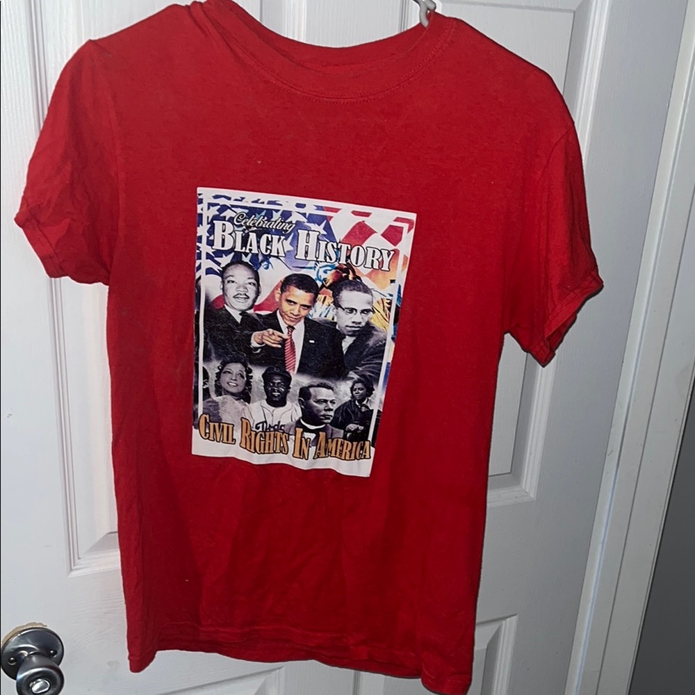 Red Black History Graphic T-Shirt